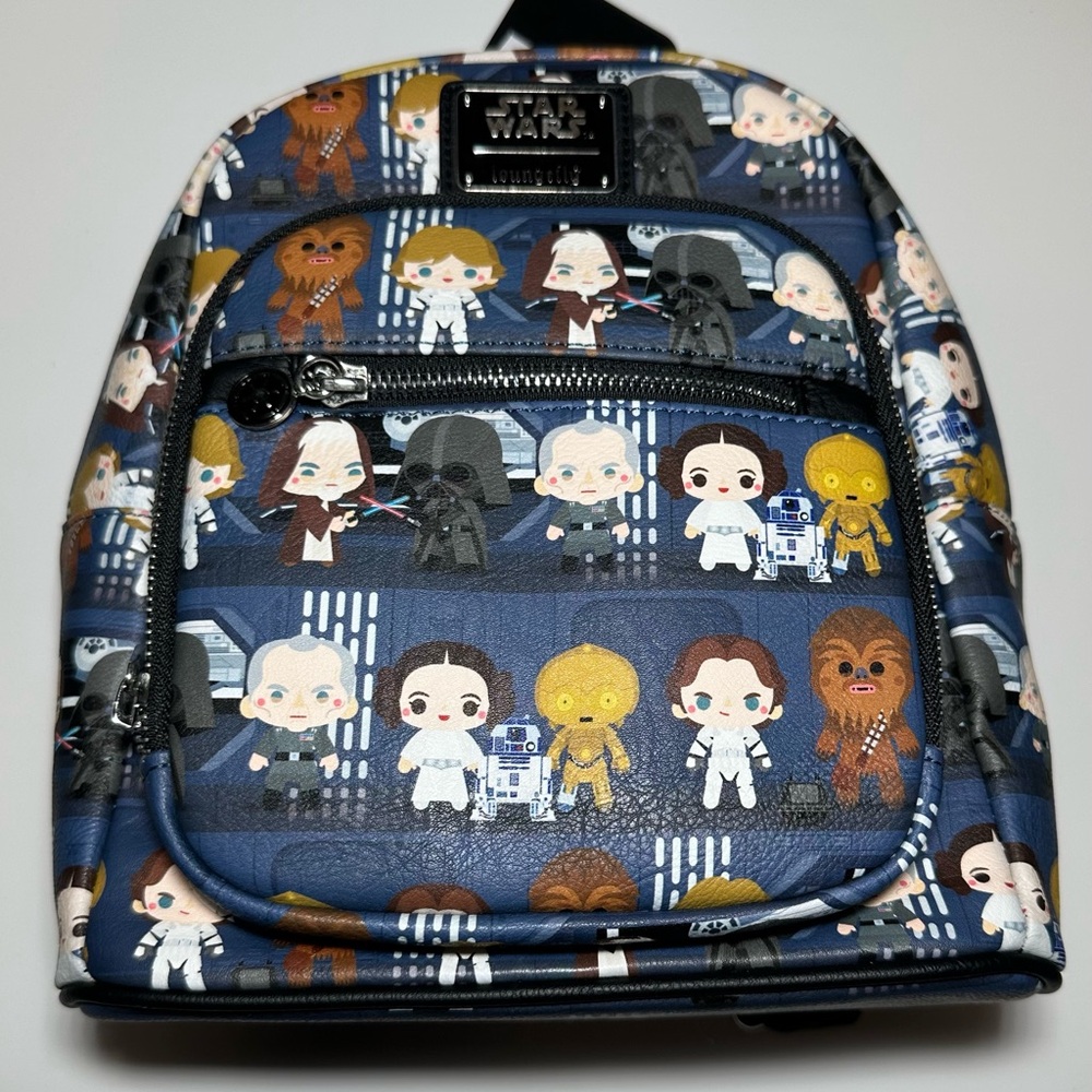 Loungefly Star Wars Chibi Battle Station Lineup Mini Backpack